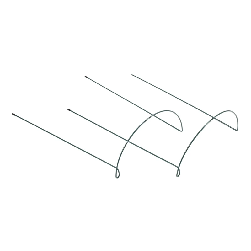 

Garden Support Stake, 2-Pack Half Round Metal Garden Plant Supports, Garden Plant Support Ring, Border Support, Plant Support Ri