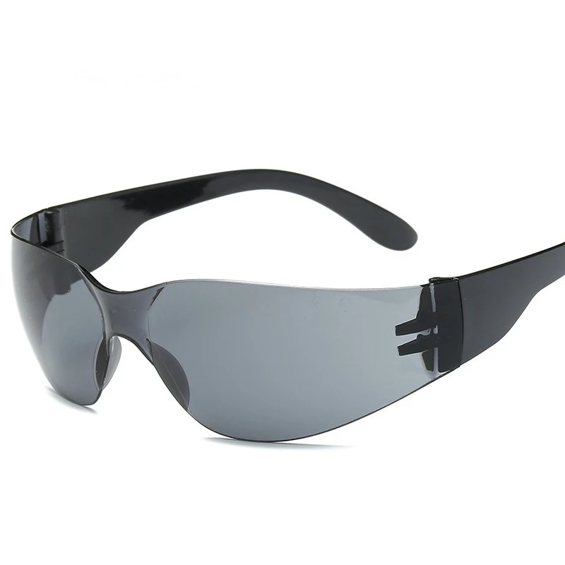 Kacamata Hitam Bersepeda Baru Kacamata Olahraga Bersepeda Luar Ruangan Kacamata Kaca Depan Kacamata Uniseks Tanpa Bingkai Olahraga Berkendara UV400