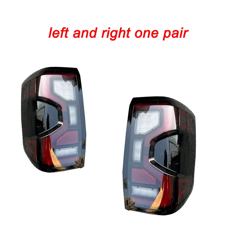 

Автомобильные светодиодные задние фонари для Ford RANGER T9 2020-2024, полностью светодиодный новый стиль, тормозной задний динамический указатель поворота, задний фонарь в сборе