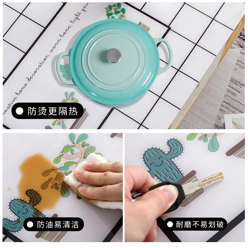 

Table table MATS Nordic soft plastic glass tea table mat_AN953