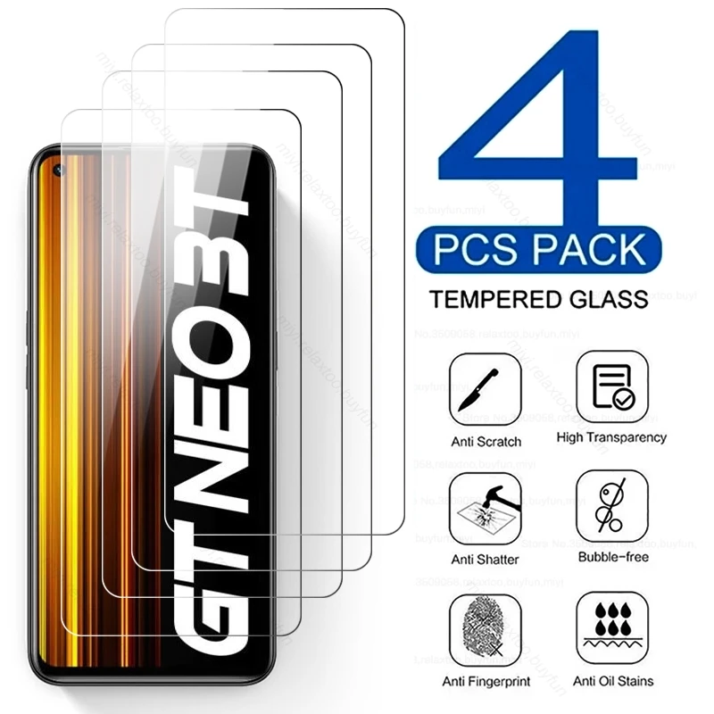 

3 шт. Защитное стекло для Realme Realmi GT NEO 3 T 3 T T3 NEO3T NEO3 5G 6,6 "Защита для экрана Взрывозащищенная HD пленка защитная крышка