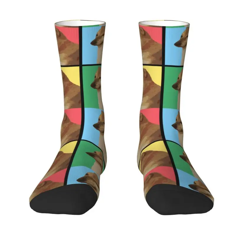 

Vaporwave Aesthetic Cheems Men's Crew Socks Unisex Fashion Shiba Inu Doge Meme Spring Summer Autumn Winter Dress Socks