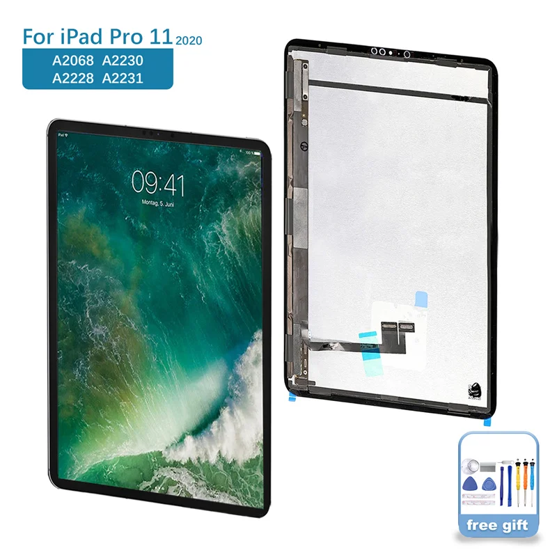 

Оригинальный дисплей для Apple iPad Pro 11 дюймов, ЖК-дисплей с сенсорным экраном в сборе для замены, A2301, A2459, A2460