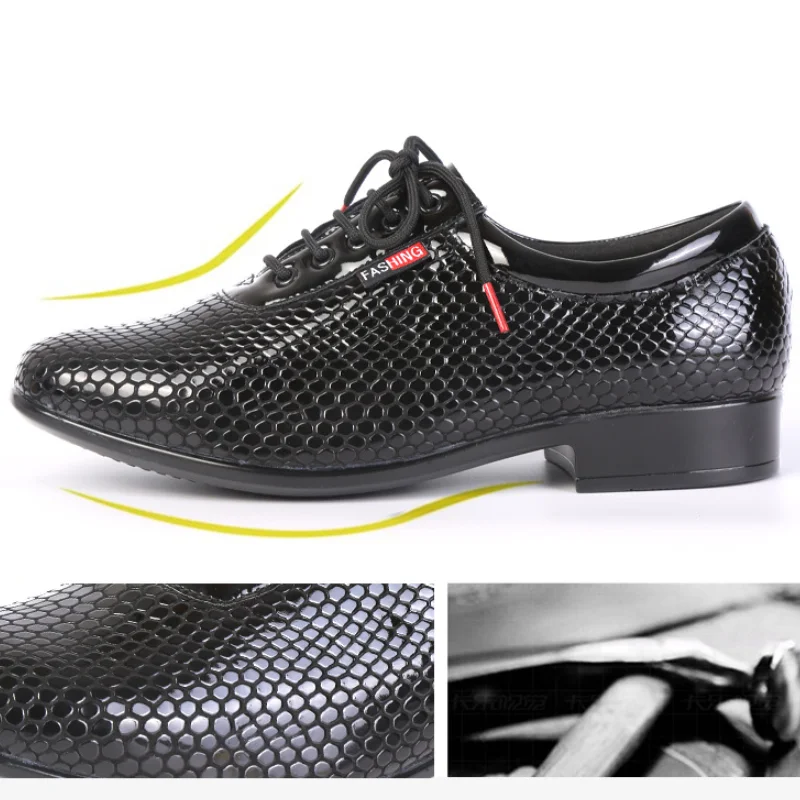 Standard Ballroom Dancing Shoes for Men Children Boy Waltz Tango Latin Dancing Shoes Low Heel 2.5 Man's Latin Modern Dance Shoes