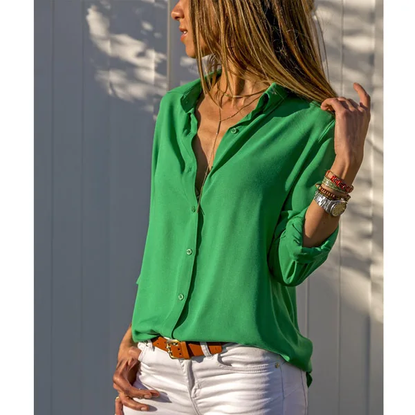 Spring Autumn 2022 Casual Blouse Long Sleeve Elegant Women Tops Single Row Button Women Clothes Streetwear Women Black Red Shirt