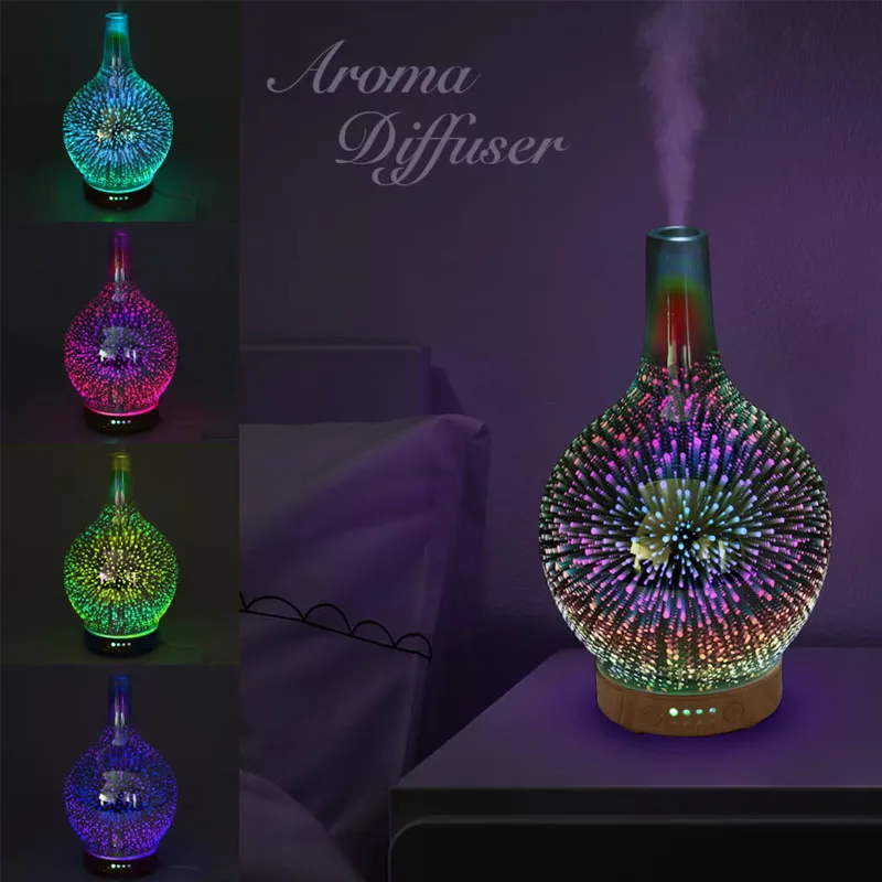 

Air Diffuser Colorful Firework Essential Oil Mist Humidifier Aromatherapy