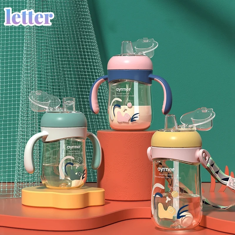 

Baby Water Feeding Bottles Silicone Straw Drinking Cup for Baby Milk Bottle 240ml/300ml Duckbill Cup mamadeira