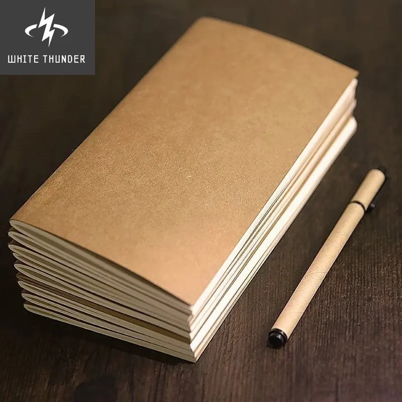 

New Creative Kraft Paper Traveler Notebook Inside Page Diary Notebooks Various styles for School