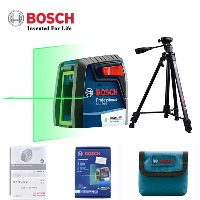 Лазерный уровень Bosch нивелир высокой точности с зеленсветильник светом