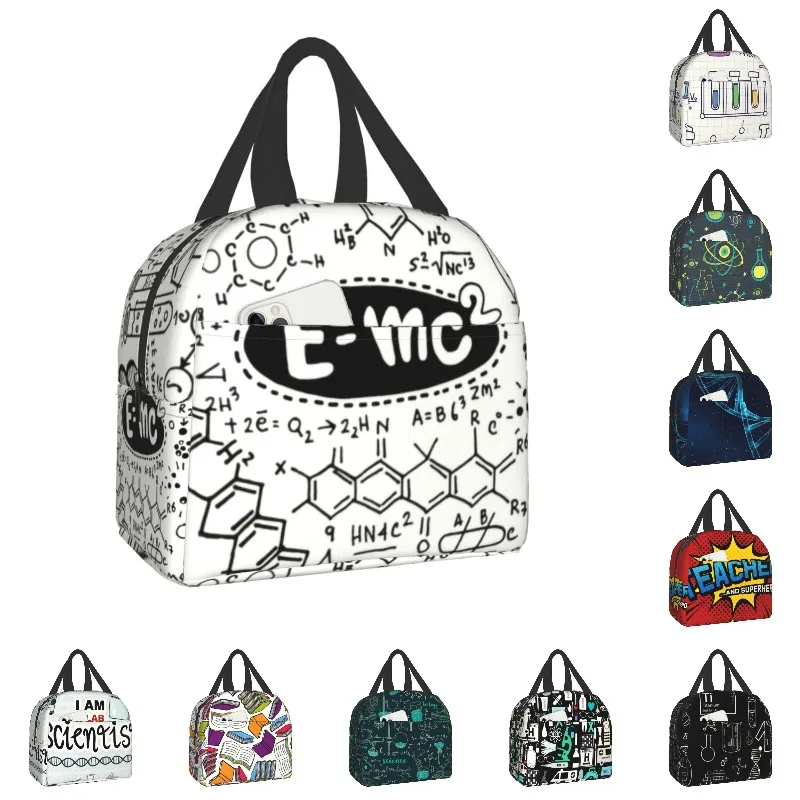 

Формулы, учитель физики, химии, преподаватель, изолированная сумка для ланча, школьный, офисный, научный, математический портативный термоо...