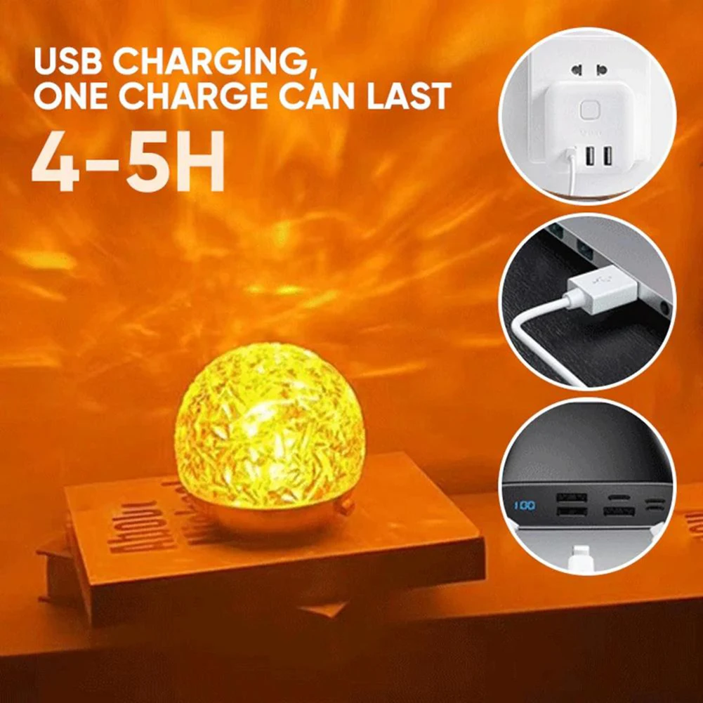 

Вращающаяся волна воды проекция ночник искусство стильное ремесло декоративное украшение подарок на день рождения