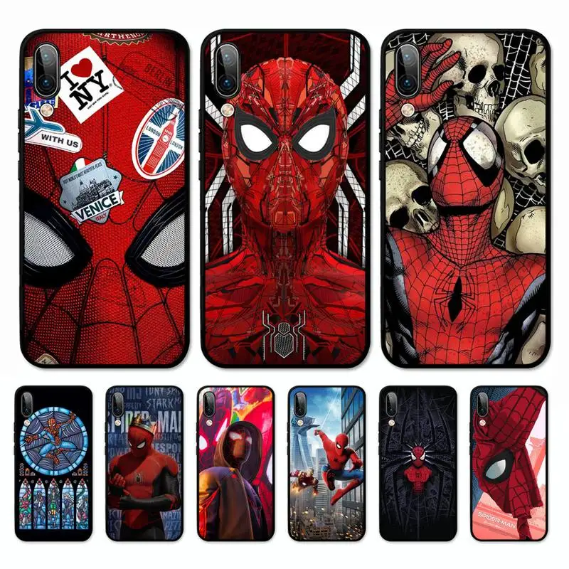 

Cartoon S-spiderman Phone Case for Vivo Y91C Y11 17 19 17 67 81 Oppo A9 2020 Realme c3