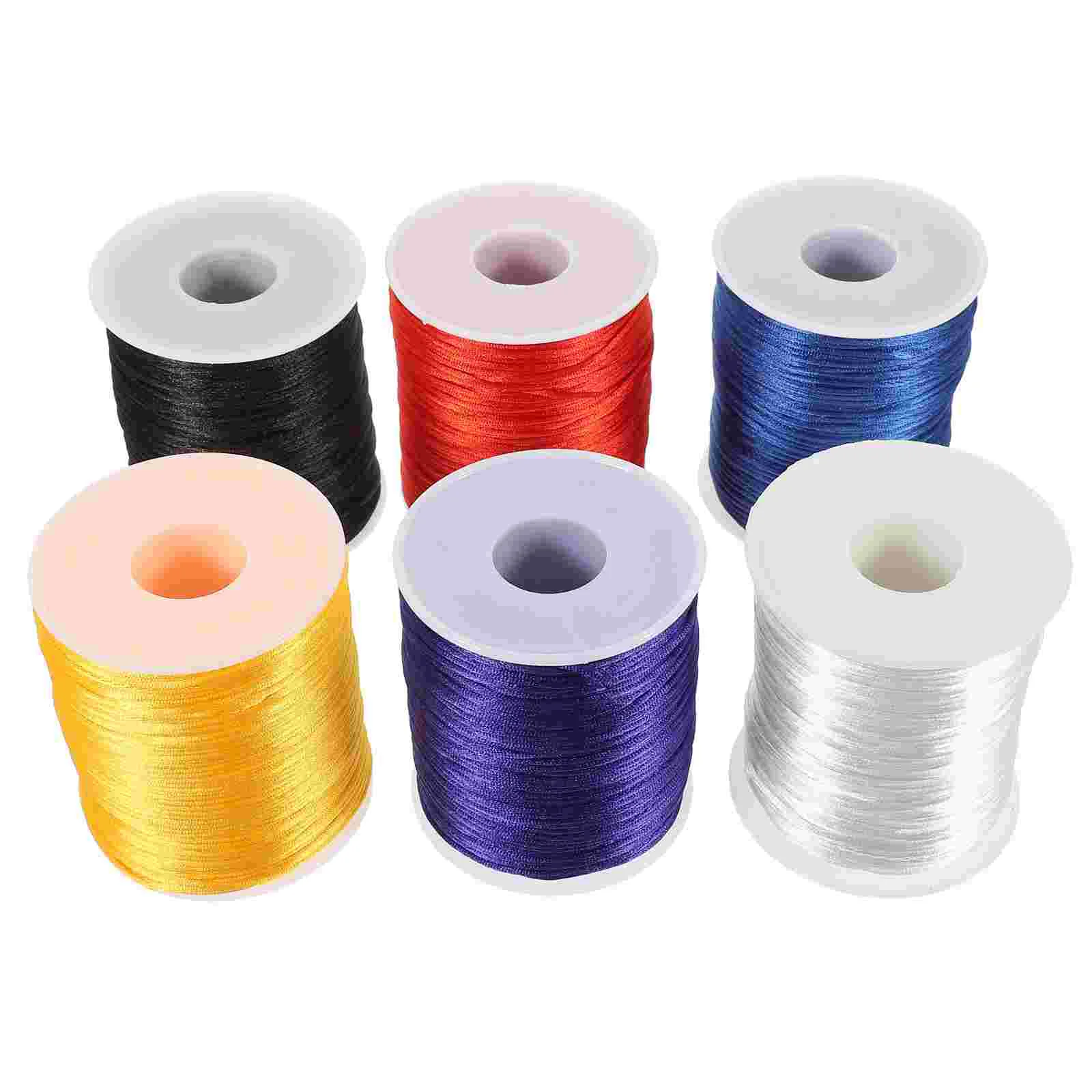

6 Rolls of Jewelry String Diy Bracelet String Braided Cord Bracelet Braided Rope Bracelet Jewelry Cords