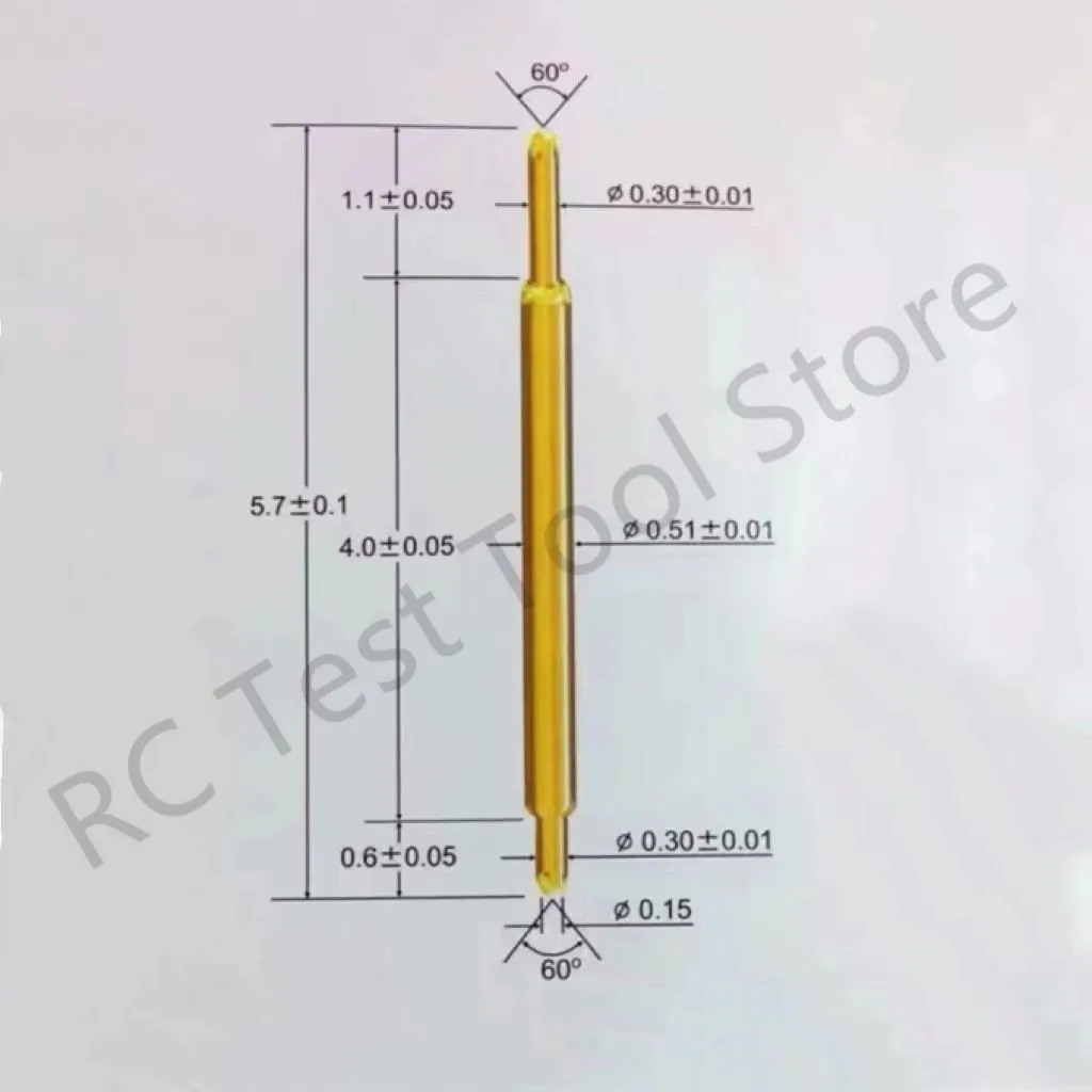 100 шт. двусторонний тестовый игольчатый измерительный щуп BGA полупроводниковый