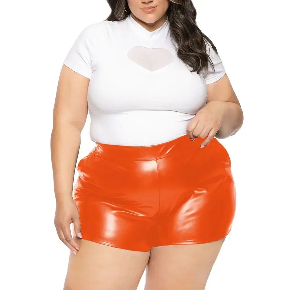 Эластичные сексуальные шорты с высокой талией матовые облегающие повседневные