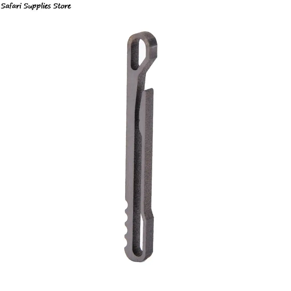 

Pocket Clip Titanium Alloy EDC Key Ring Belt Clip Quick Draw Keychain Hanging Buckle Bottle Opener Outdoor Equipment