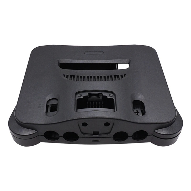 

Retroscaler Replacement Plastic Shell Translucent Case For Nintendo N64 Retro Video Game Console Transparent Box, Black