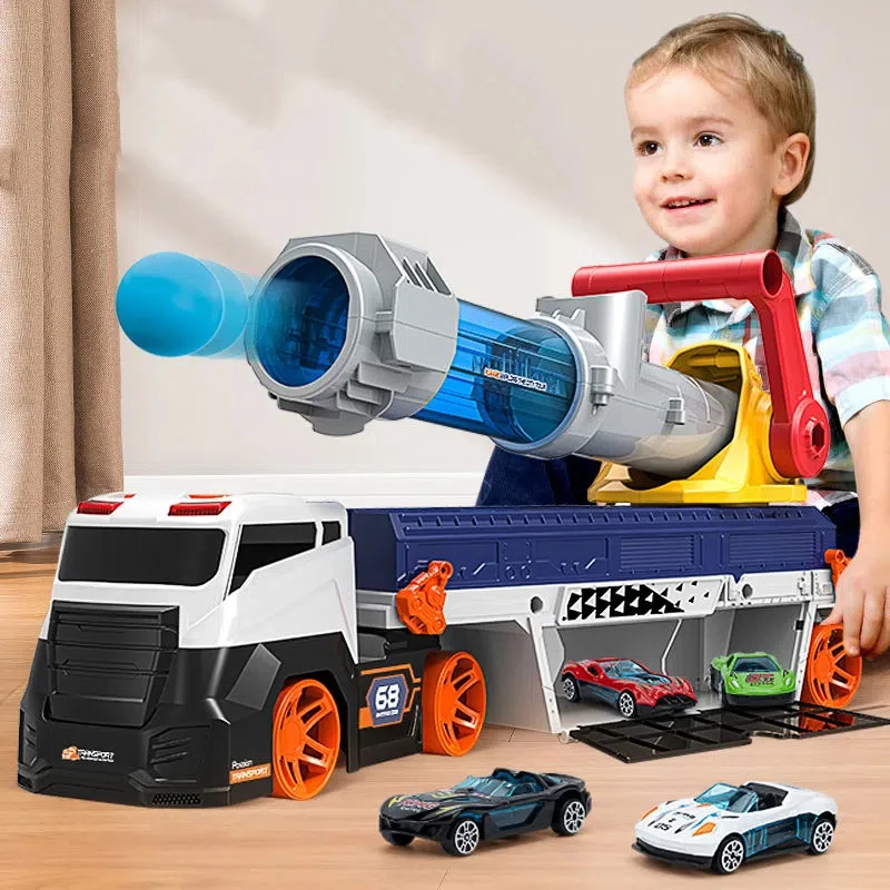 

Детские игрушки, электронный транспортер, катапульта, автомобильный трек, музыкальные развивающие игрушки со светодиодной подсветкой, рож...