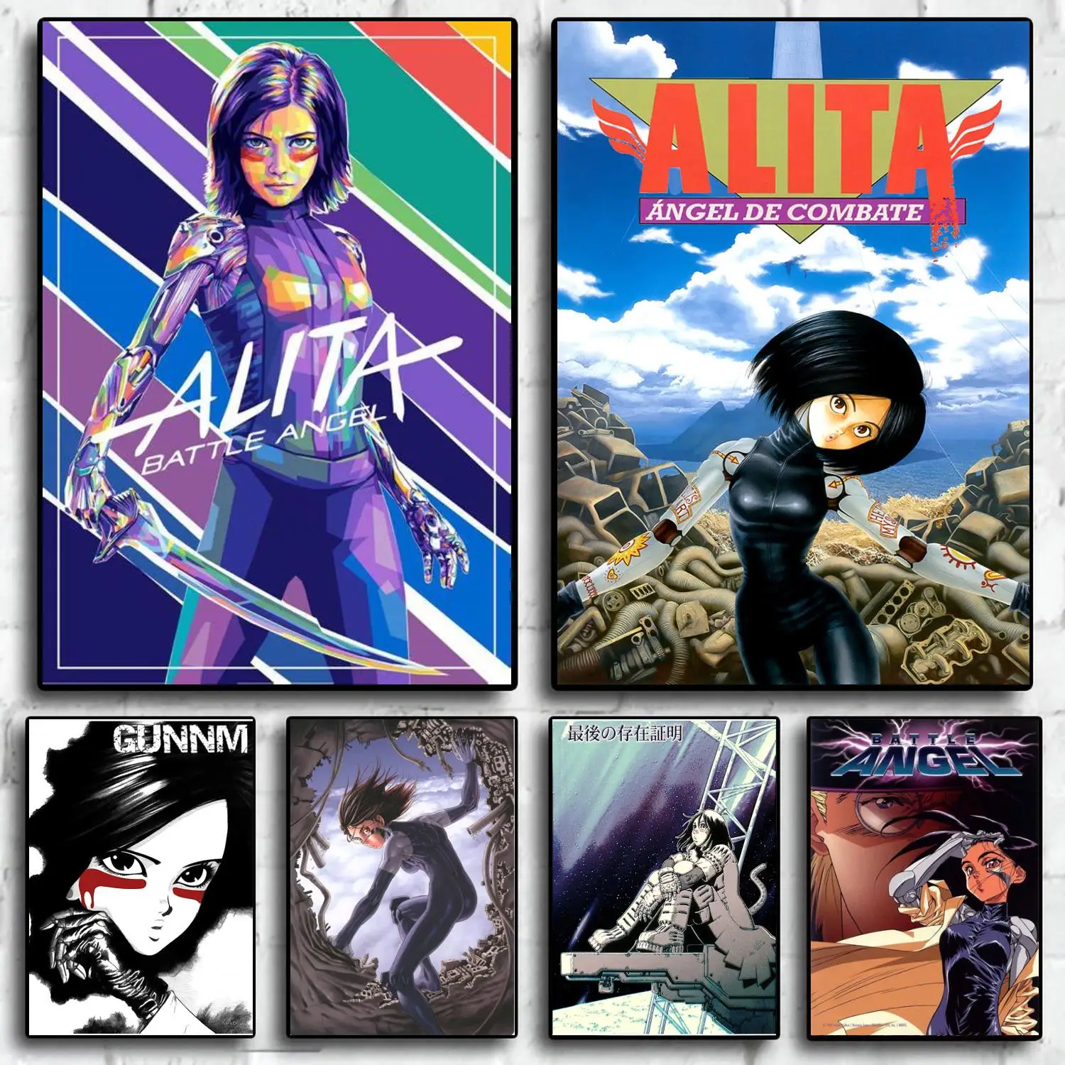 

Alita gunnm мультфильм холст художественный плакат и настенный художественный Рисунок современный семейный Спальня Декор плакаты