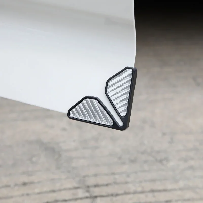 Автомобильная Новая цветная защитная накладка на углы двери из углеродного