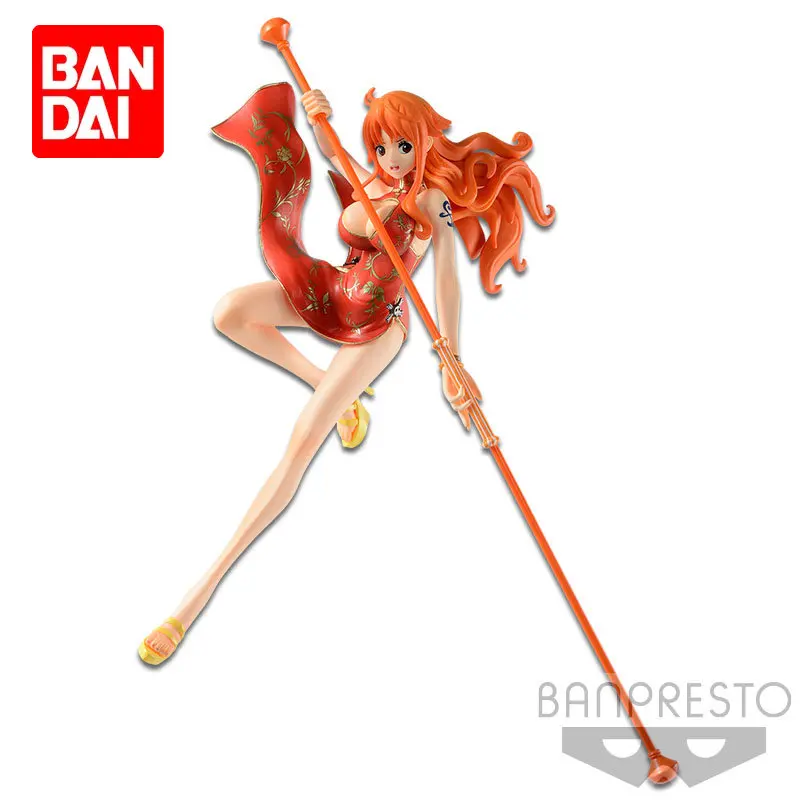 

Bandai BWFC ONE PIECE Nami Action Figure Anime Model Doll Collectible Table Ornaments Children's Toys Gift