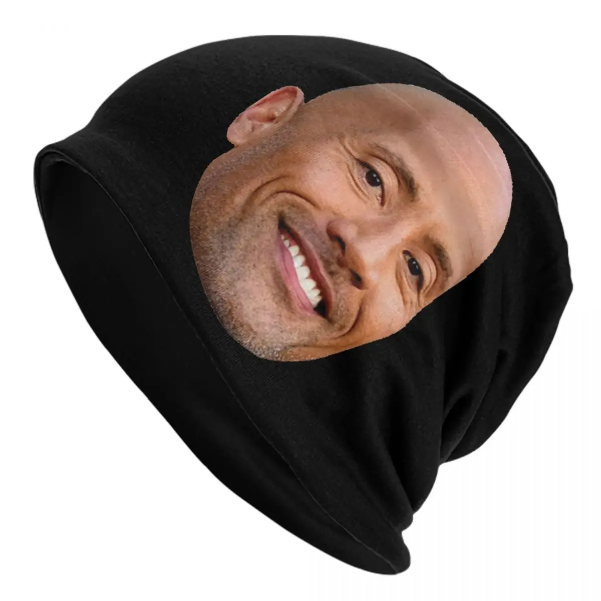 Шапки-бини на заказ The Rock Face Dwayne Skullies модные зимние теплые вязаные шапки для