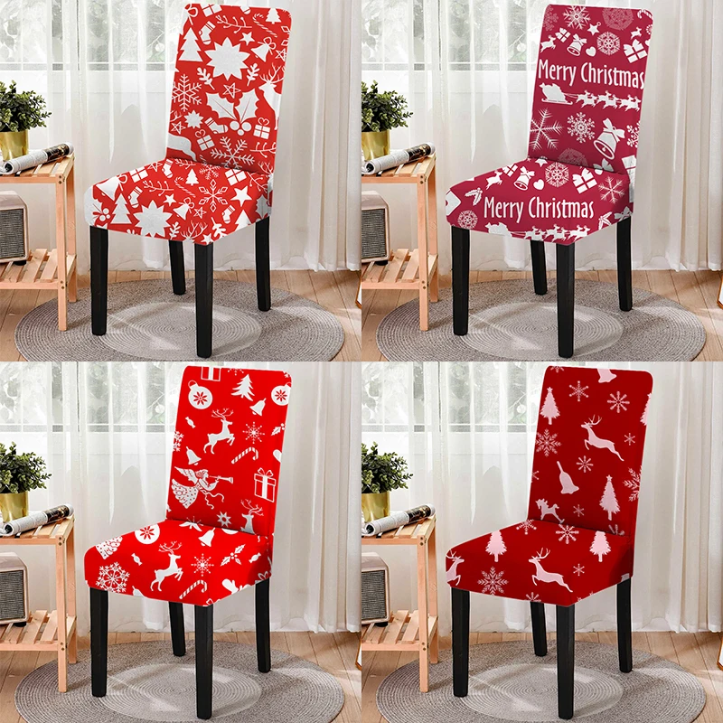 

Cartoon Print Christmas Printed Spandex All-inclusive Elastic Seat Cushion Covers Stretchable Chair Cover Sillas De Oficina