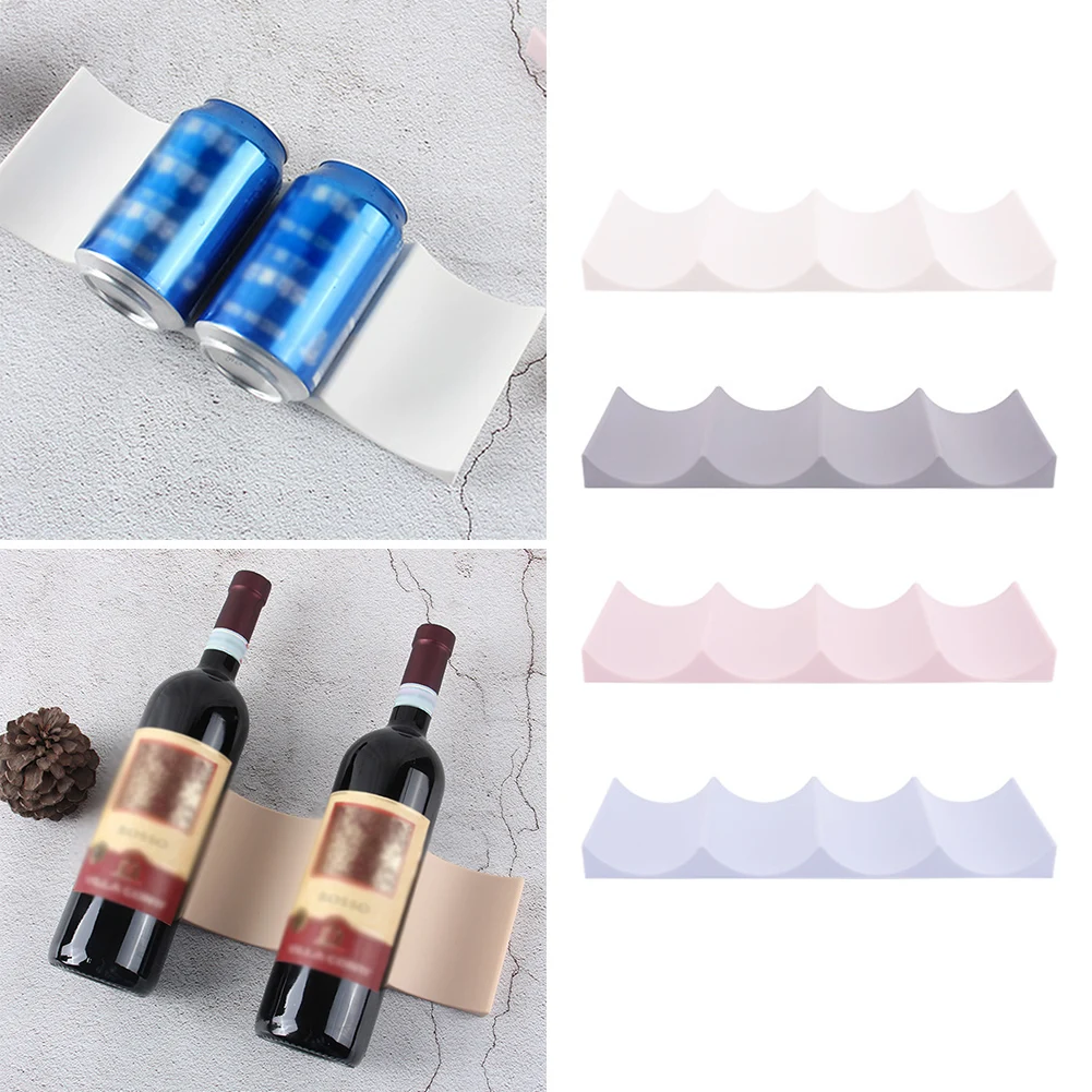 

Beer Can Anti-skid Holder Plastic Stacker Cans Fridge Mat Beverages Rack Stacking Tool Storage Organizer Wine Bottle Holder