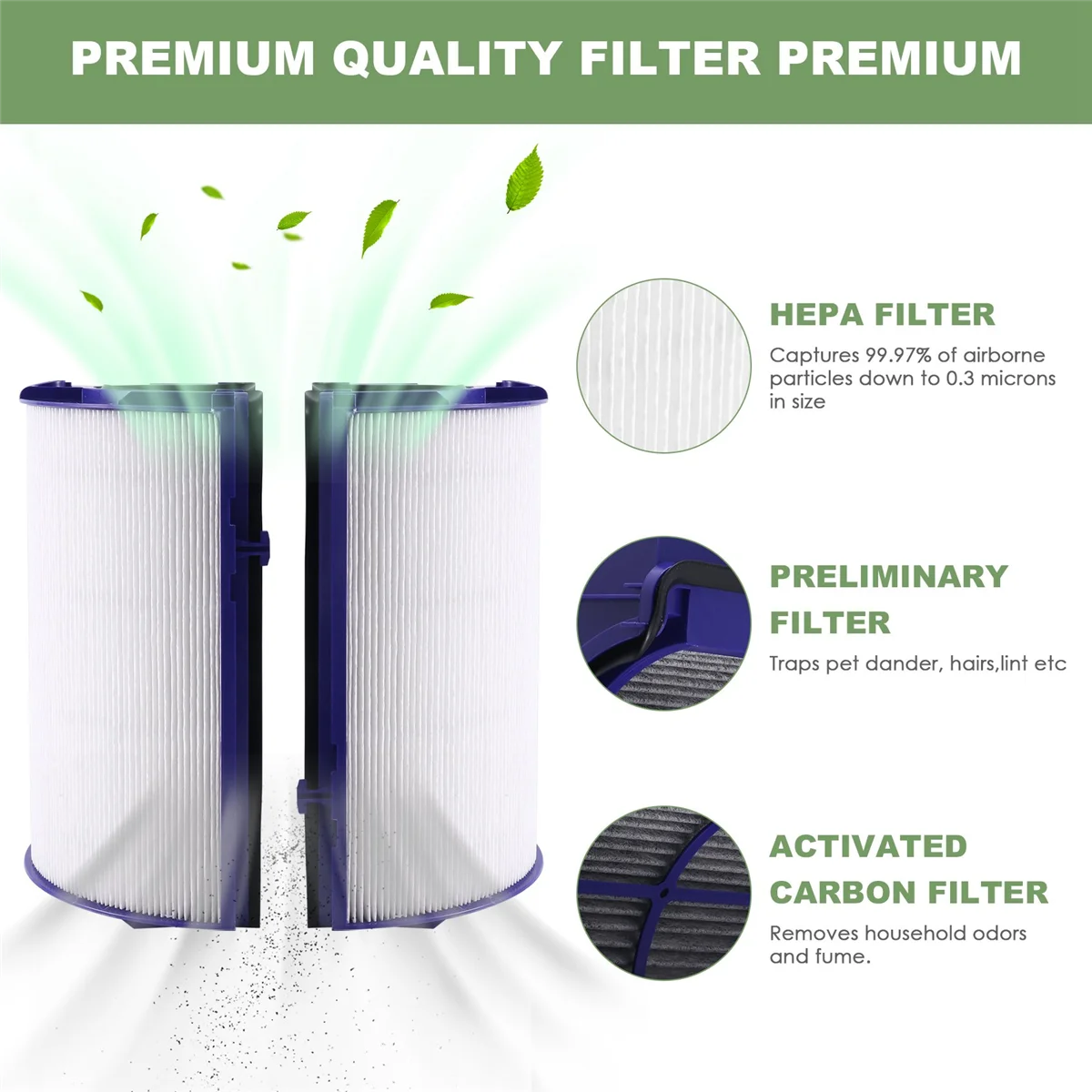 Очиститель воздуха HEPA и угольный фильтр для Dyson TP06 TP09 HP06 PH01 PH02 TP07 HP07 HP09 970341 -01 965432 - 01