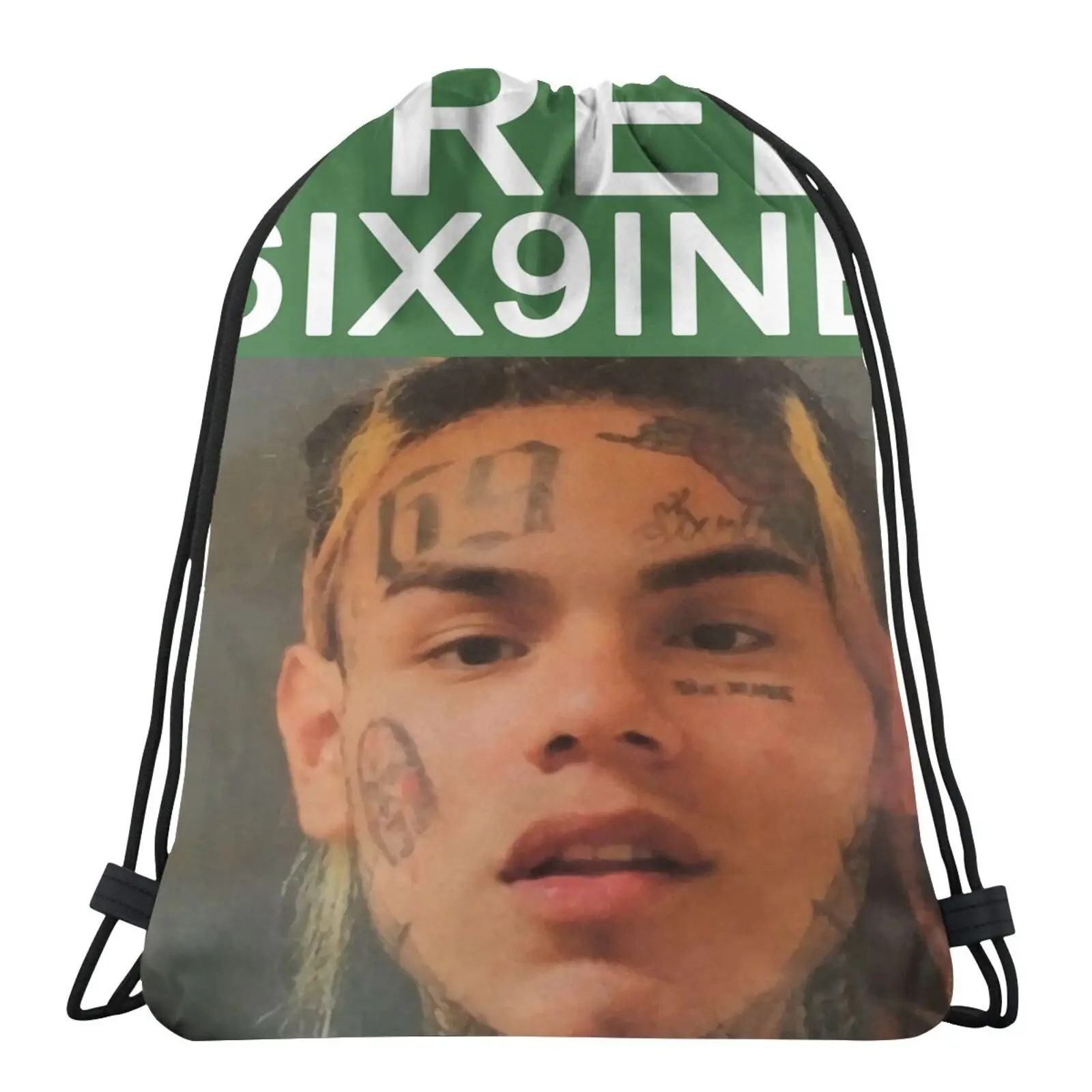 

Виниловые сумки для мужчин и женщин 6Ix9Ine Tekashi69 без манекена, мужской рюкзак, сумки для рисования для женщин и мужчин, аниме сумка-мешок