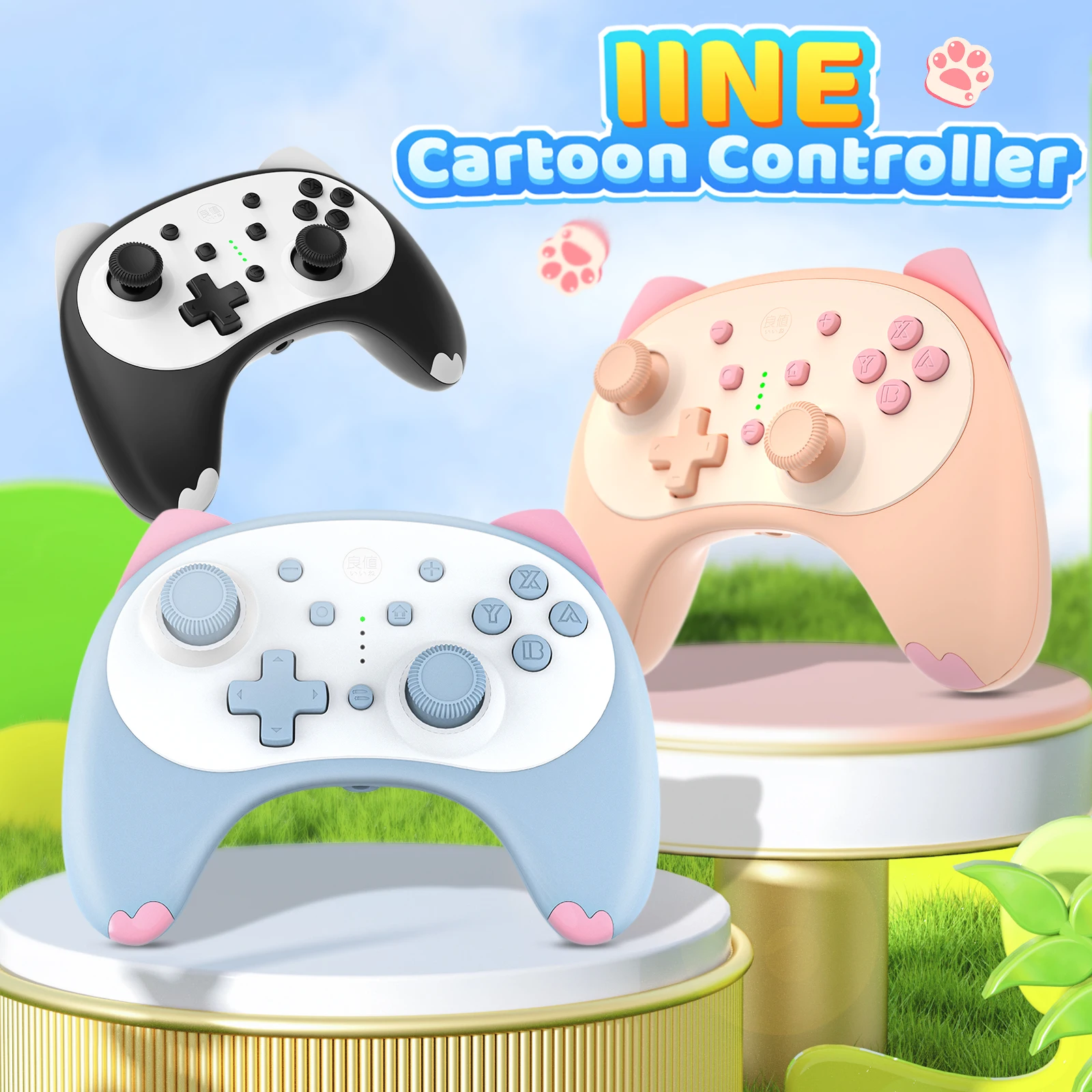 IINE Cartoon Cat Wireless Controller