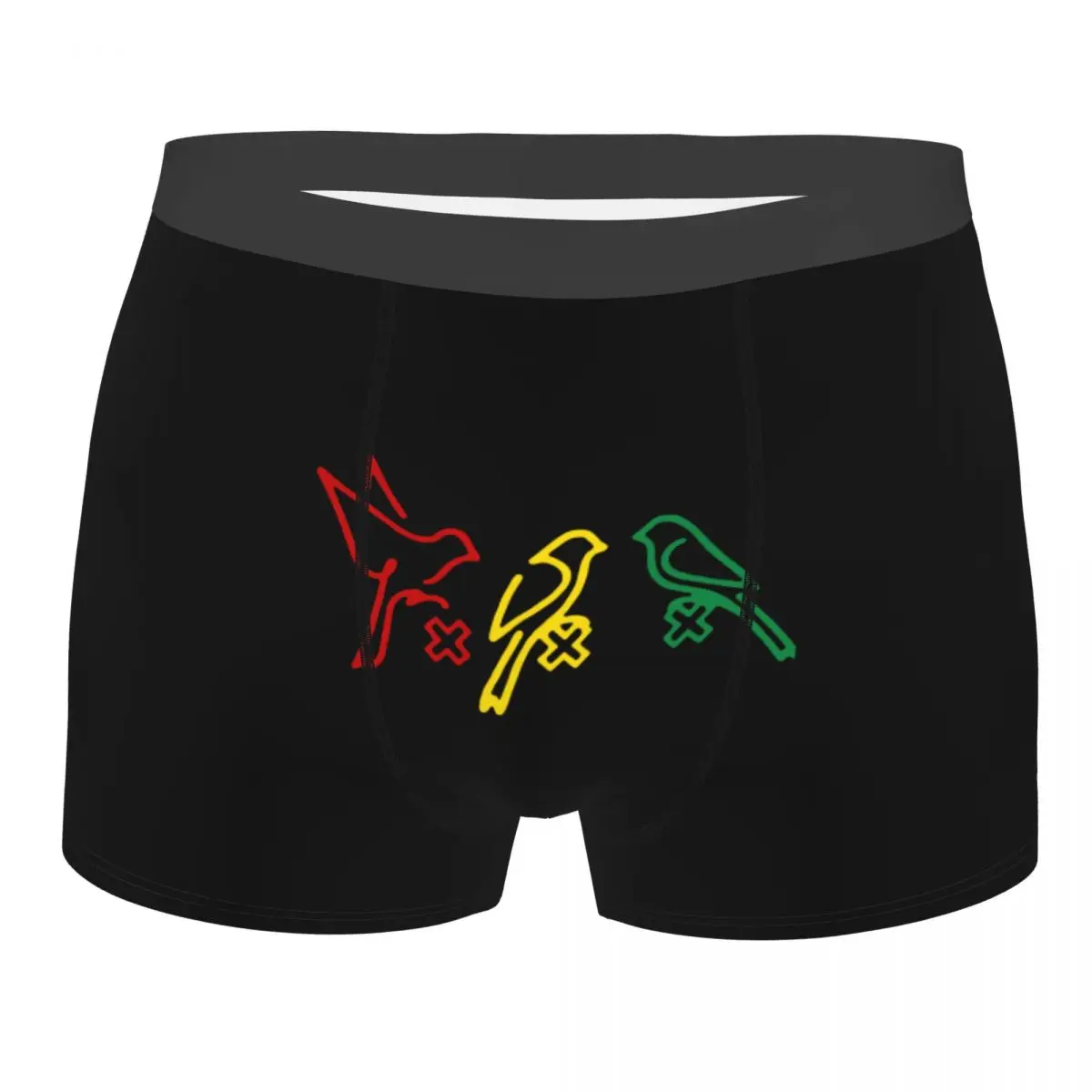 

Ajax Bob Marley 3 Little Birds Colorful Man Underwear Boxer Briefs Shorts Panties Sexy Breathable Underpants for Male S-XXL