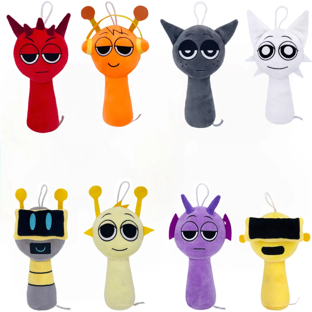 Плюшевые игрушки Sprunki Incredibox плюшевая кукла игра мультяшная подушка детские