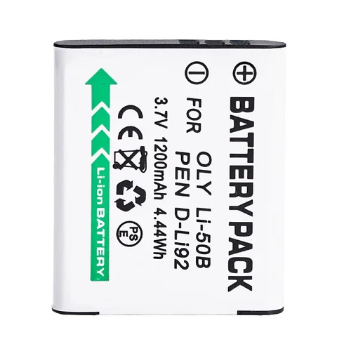 LI-50B аккумулятор для камеры 3,7 В 1200 мАч аккумуляторная батарея для Olympus LI 50B LI50B для камер Pentax D-LI92 XZ-1 SP-800UZ SZ-30MR