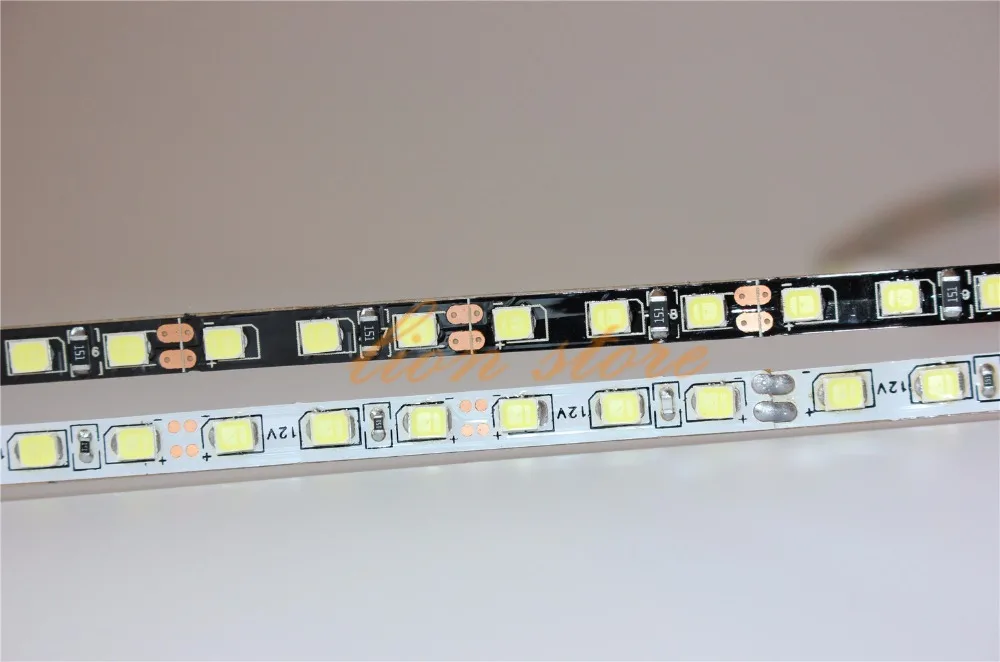 Гибкая светодиодная лента 2835 SMD, белая печатная плата, ширина 4 мм, 5 мм, 4000 светодиодов/м, 12 В постоянного тока, не водонепроницаемая лента 5 м