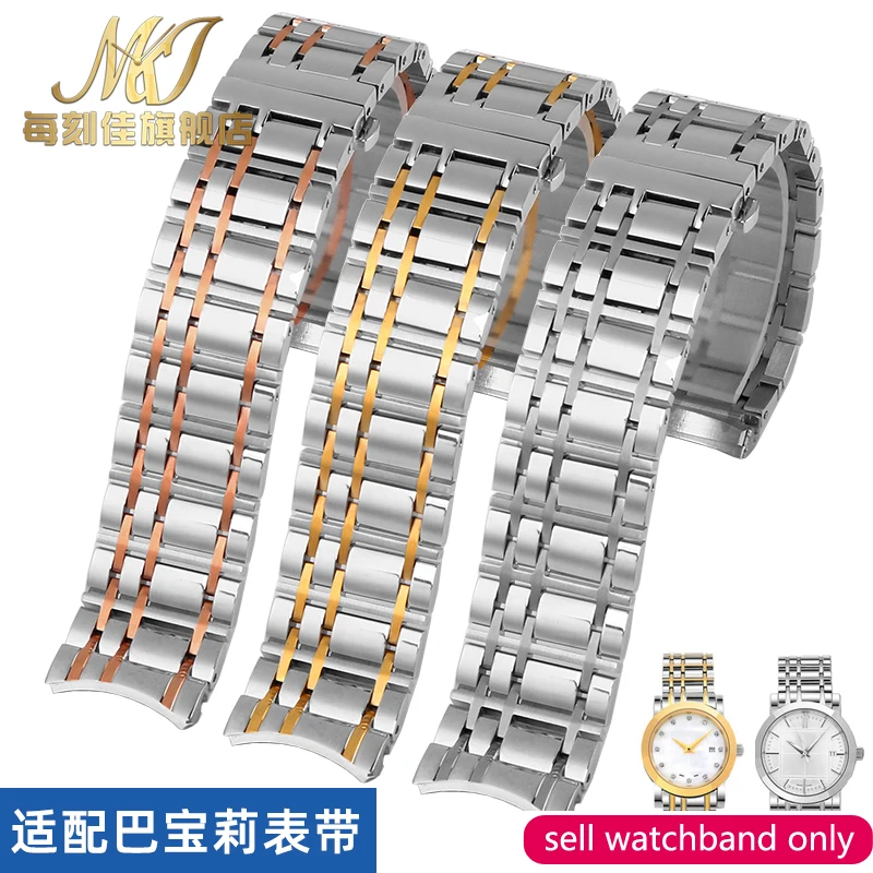 

For Burberry Bobley Bu1352 Bu1358 Bu1375 Stainless Steel Watch Strap Men's Women's 16mm 20mm