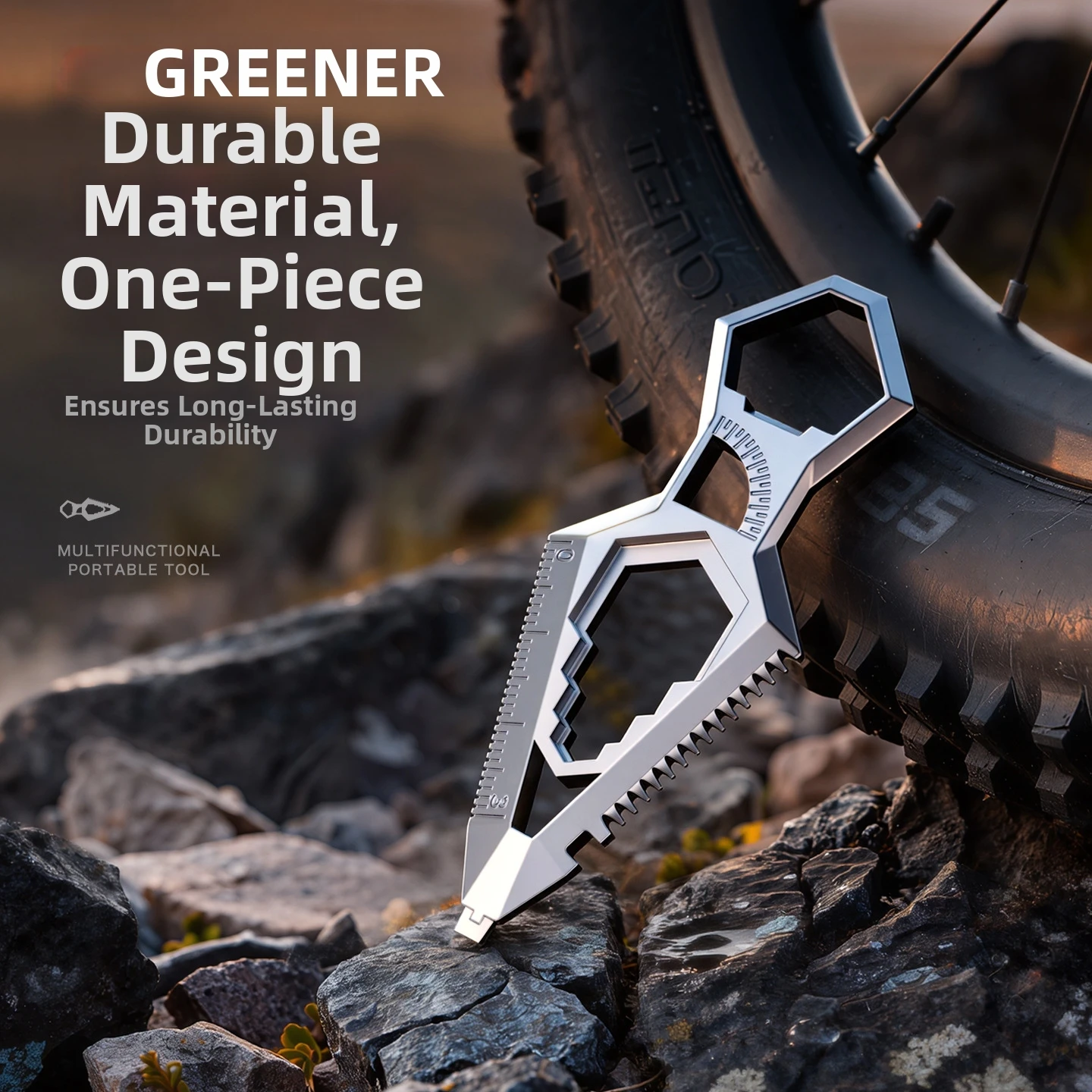 Фото Многофункциональный брелок-мультитул GREENER EDC: портативный инструмент для открывания коробок, отвертка, карманный инструмент для повседневного использования на улице №5