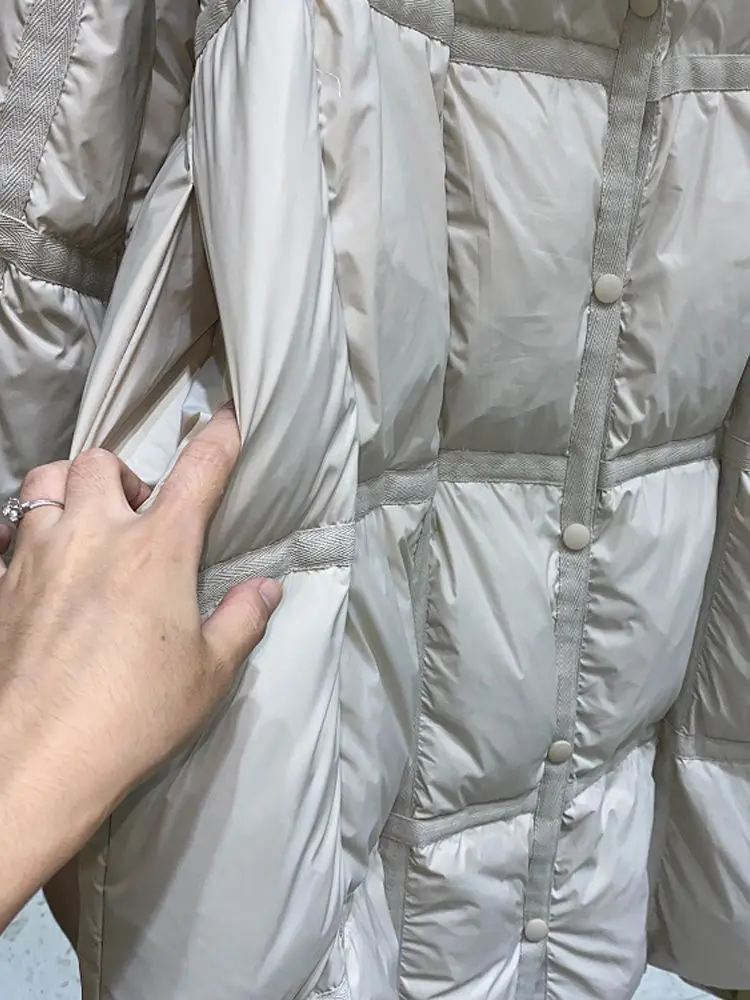 Women Long Down Jacket New Casual Style White Duck Down Jackets Autumn Winter Coats And Parkas Female Outwear