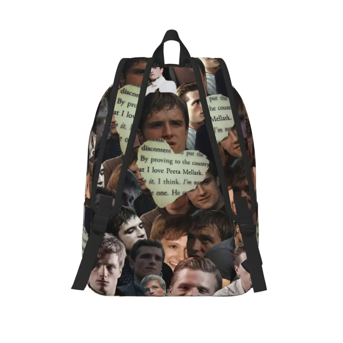 Фото Подростковый рюкзак Hunger Games Peeta Mellark, уличный студенческий рюкзак Джоша Хейдерсона для мужчин и женщин, сумка через плечо для колледжа №3