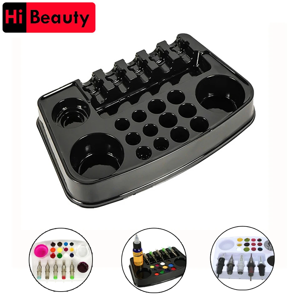 12PCS/Set Disposable Tattoo Holder Tray Disk Stand Rack Storage Container Ink Pigment For Tattoo Ink Pigment Accessories