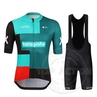 summer mens 2022 le col triathlon cycling jersey short sleeve breathable comfortable bib set professional cycling jersey