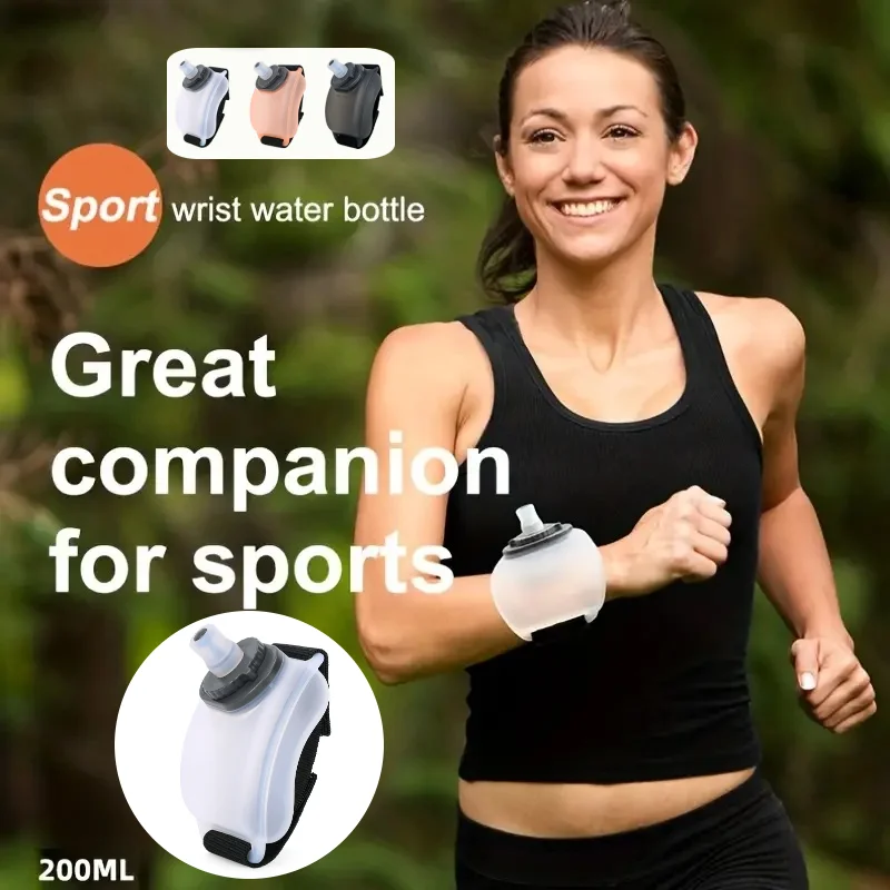 Portable Sports Wrist Water Bottle Adjustable Sport Cup For 