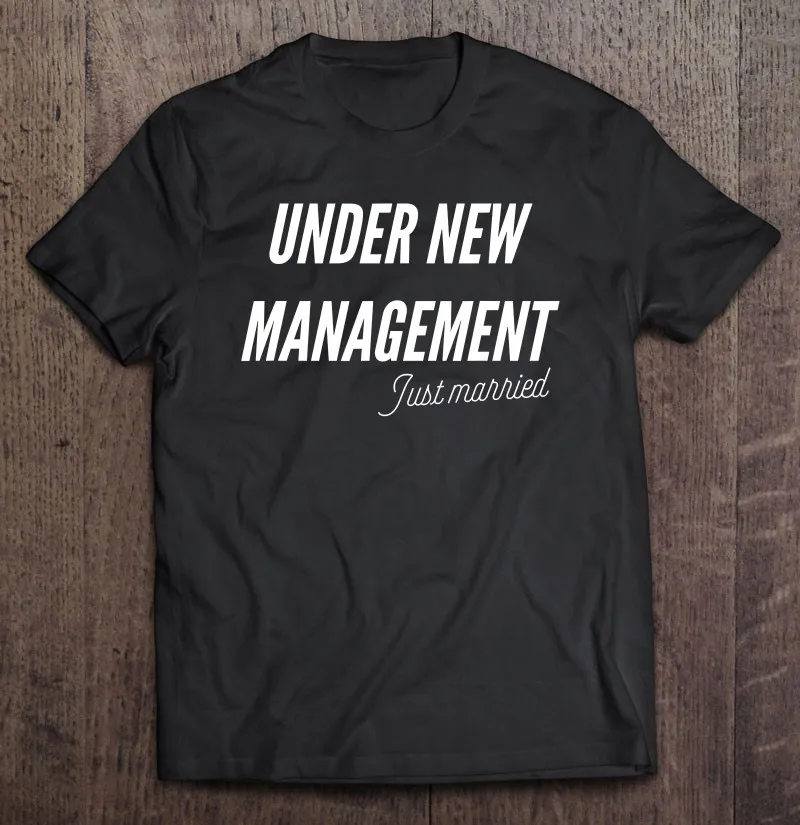 

Под Новым Руководством Только что замужская футболка для мужчин одежда мужские футболки с коротким рукавом мужская одежда рубашки для мужч...