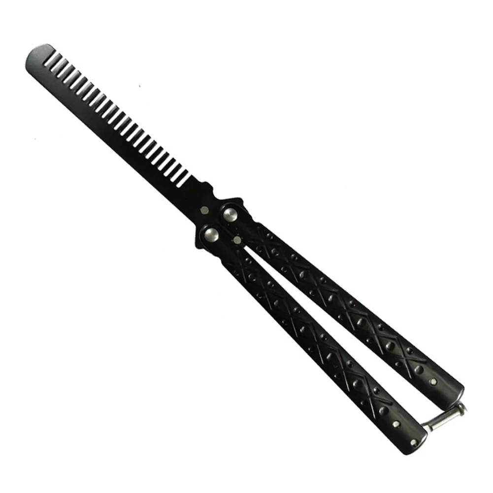 

Складная расческа из легированной стали для тренировок, искусственная борода, усы, инструменты для парикмахерской