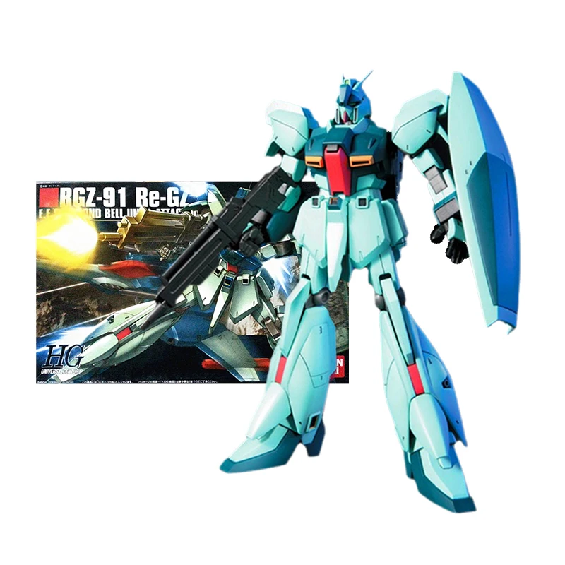 

Оригинальная модель Bandai Gundam, Комплект аниме-фигурок HG 1/144 RGZ-91, коллекция Gunpla, аниме-фигурки для мальчиков, бесплатная доставка