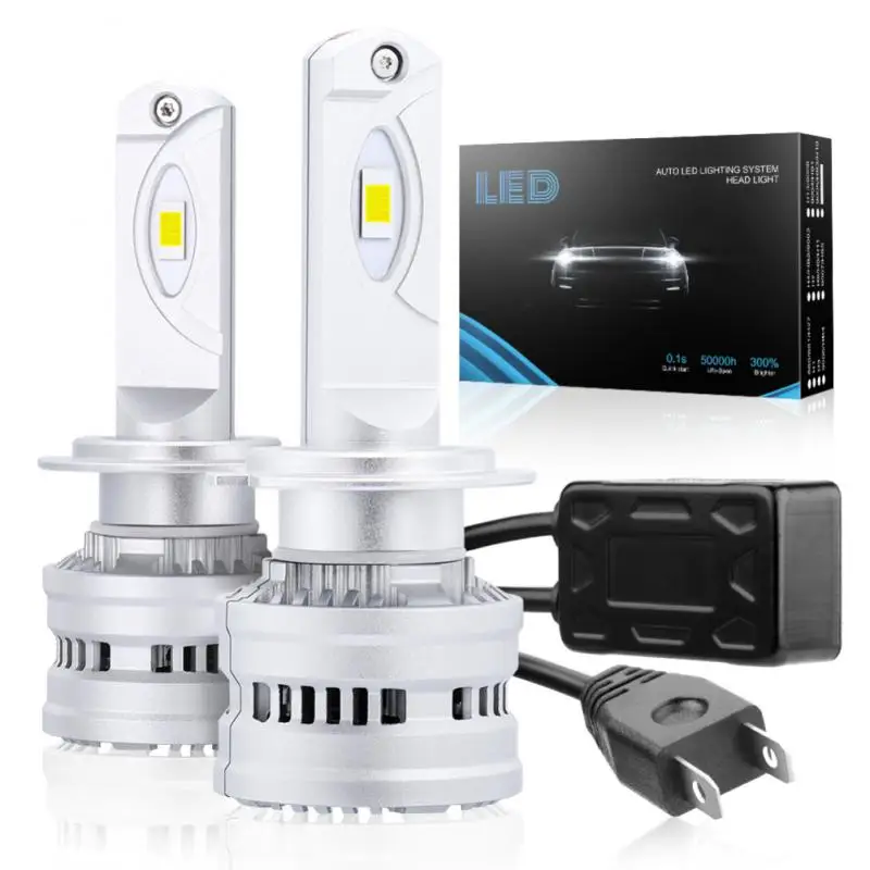 

Led Car Headlight Powerful Heat Dissipation Easy Installation Car Led Headlight Durable 9v To 36v Fog Lights Auto Bulbs 6000k H7
