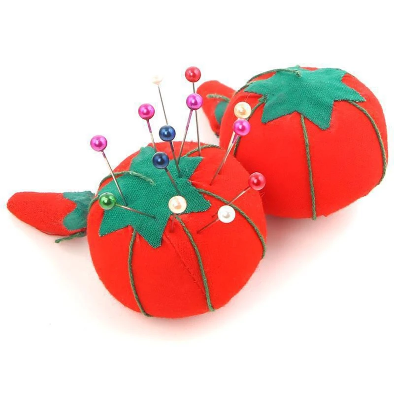 

1Pc Tomato Shaped Needle Pin Cushion DIY Handcraft Tool for Cross Stitch Sewing Embroidery Pin Pillow Holder Pincushion Supplies