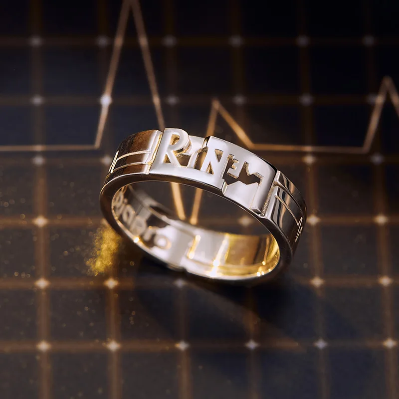 Vocaloid Kagamine Rin Len аниме-кольцо для мужчин и женщин Мужская искусственная Серебряная