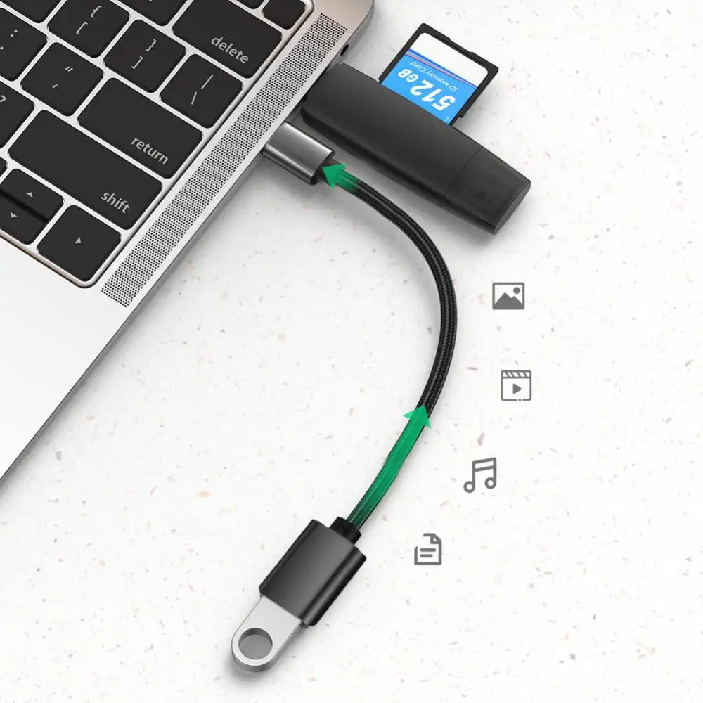 

Otg Cable Type C Male To Usb 3.0 Female Cable Adapter 5gbps High Speed Type-c Adapter Type-c Otg Usb Cable Charging