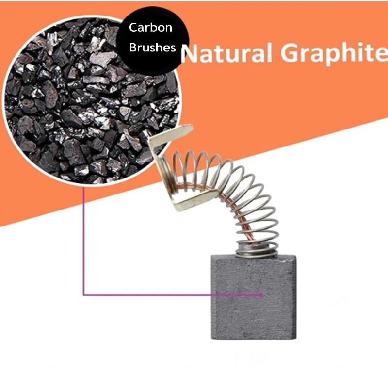 10 шт. графитовые щётки для электродвигателей |